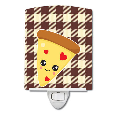 Éclairage de nuit en céramique pizza