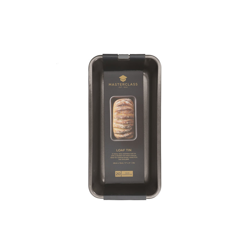 MasterClass Set of Two Non-Stick Loaf Pans, Includes 2lb/900g pan and 3lb/1350g Pan