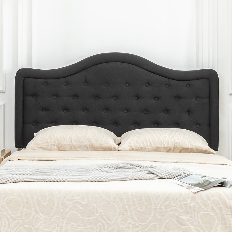 Tête de lit tapissier 64 po, Noir