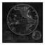« round map black », impression sur toile
