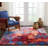 Prismatic Viscose Abstract Indoor Rug-29590052