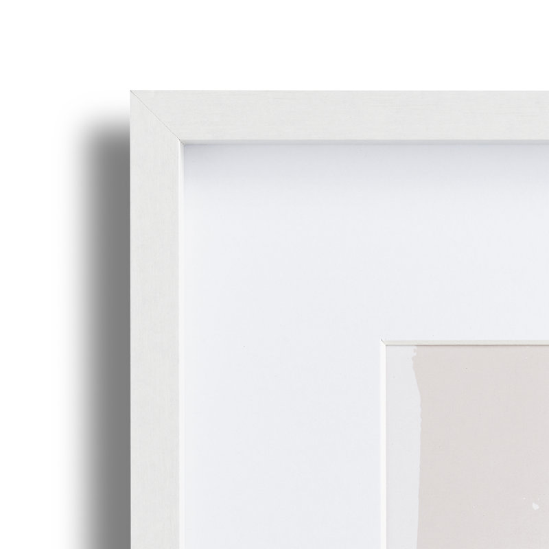 Shulman Picture Frame with Mat, White