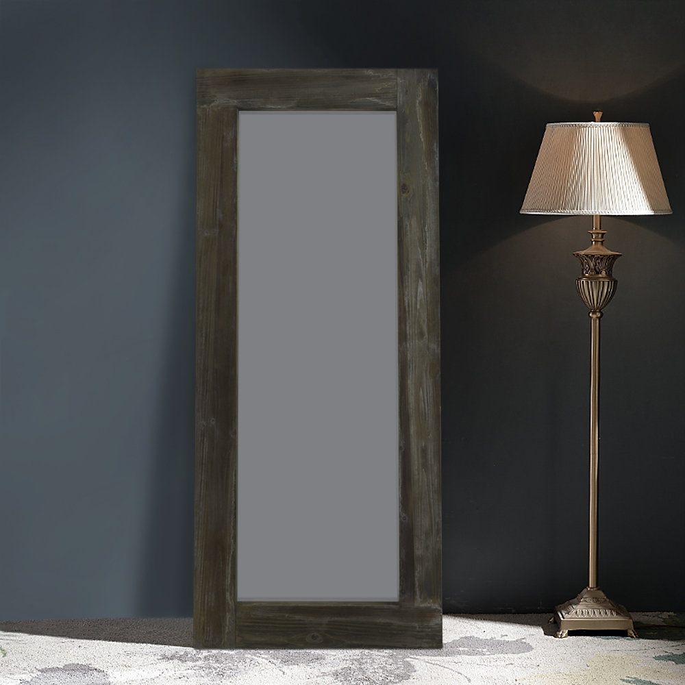 Foundry Select Burien Rustic Distressed Full Length Mirror & Reviews