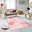 Tapis tissé antibactérien (impression numérique 3D) 4,0 x 5,9 pieds, 100% polyester, hauteur du velours: 0,3 pouce | Dessous en PVC feutre antidérapant, lavable à la machine, parfait pour le salon et la chambre à coucher-692518745