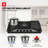 30 In Recessed Gas Cooktop in Stainless Steel with Griddle and 5 Burners, Black