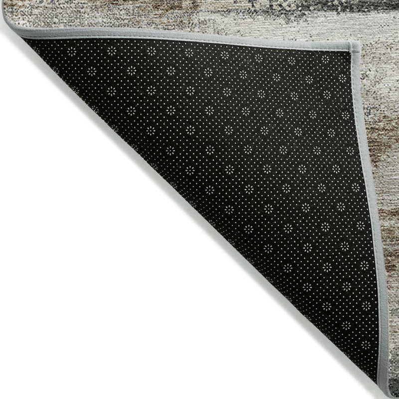 Tapis rectangulaire Aleighna avec envers antidérapant, Runner 2'3" x 7'6"