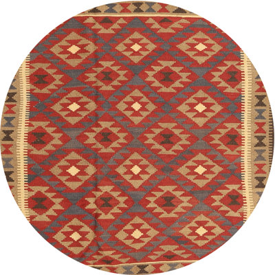 Tapis contemporain rouge / orange