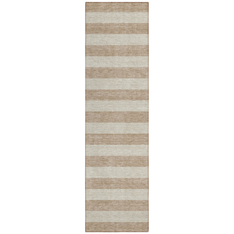 Tapis de couloir d'extérieur 8 pi beige