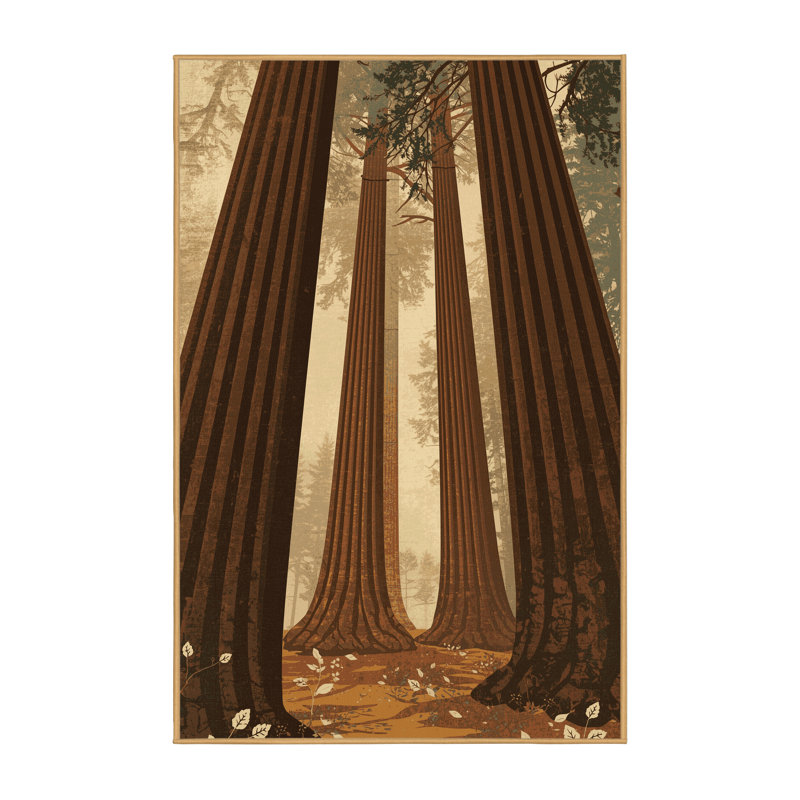 Tapis brun moelleux moelleux au look rustique de style rustique - reliure brun clair, 2 x 5