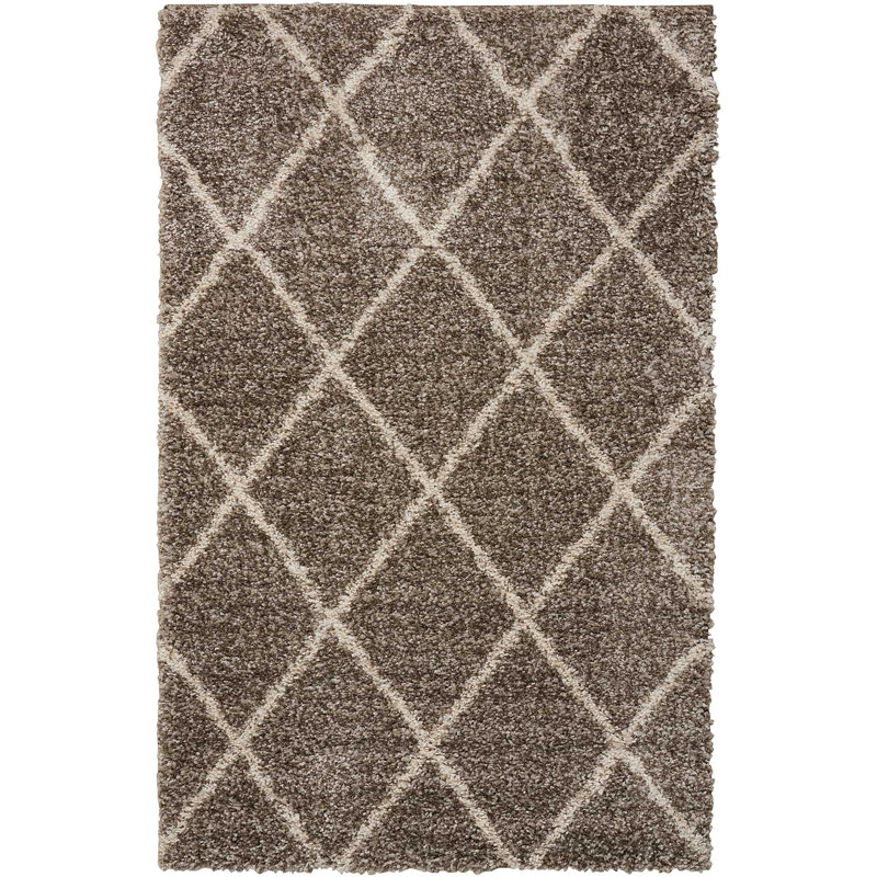 Tapis marocain à poils longs Rosetta, Rectangle 5 pi x 7 pi