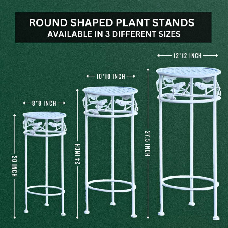 Elegant Antique Style Table Stand Set Of 3