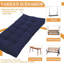 Coussin de banc d'extérieur touffeté, hydrofuge, coussin de siège épais avec attaches