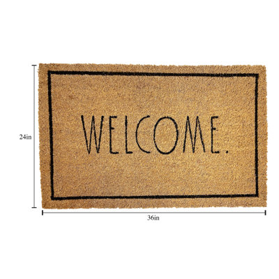 Paillasson antidérapant intérieur / extérieur 18 po x 30 po Dayleon