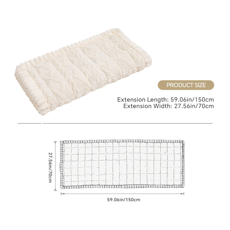 Sofa Slipcover, 70cm H x 150cm W x 70cm D