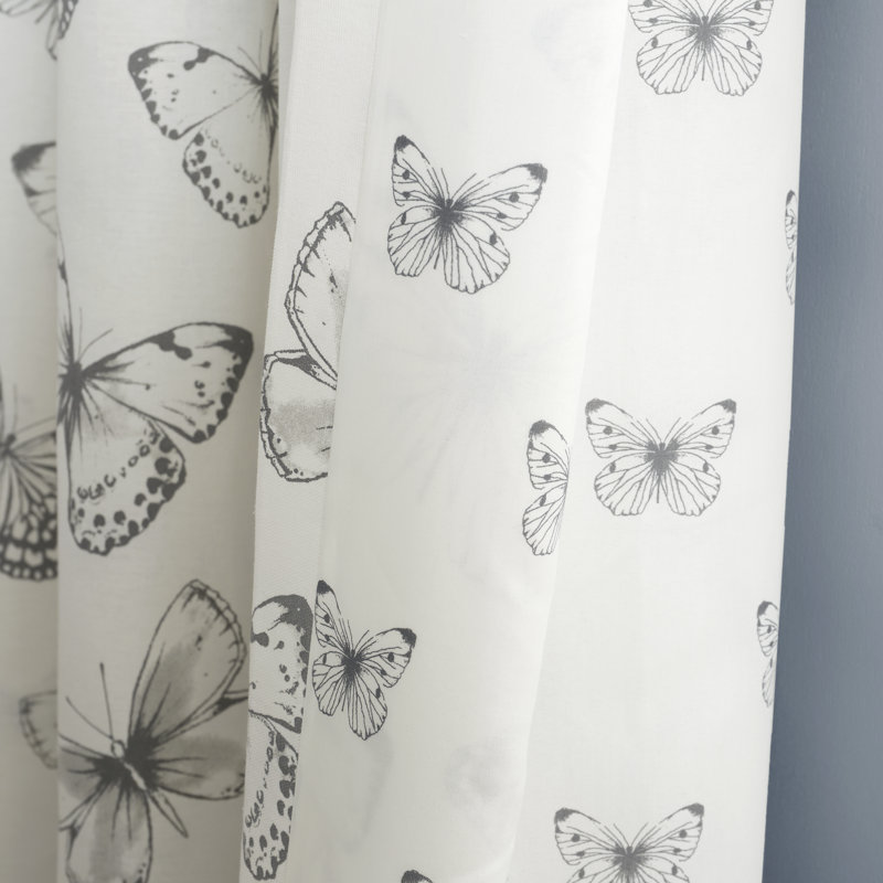 Sibella Eyelet Room Darkening Curtains, 229 W x 229 D cm