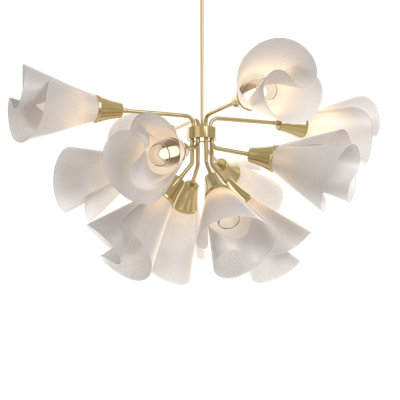 Lustre linéaire moderne Spoutnik à 12 lumières Mobius