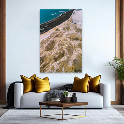 Iceland From Above I Coastal Blue Birds Eye View Brown