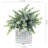 8.9'' Faux Eucalyptus Plant in Cement Pot
