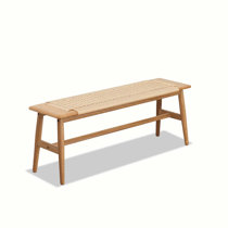 Welwick Designs Rustic Oak Solid Wood Entry Bench with Angled Shoe