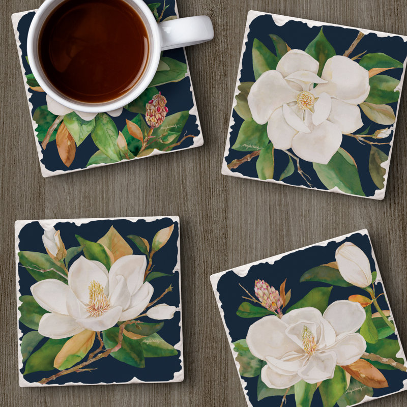 Ensemble de 4 sous-verres Magnolia