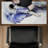 Blue elephant - 15.75"x31.50" Desk mat