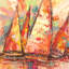 Sails In The Ocean - Wrapped Canvas Art Prints-1410520548