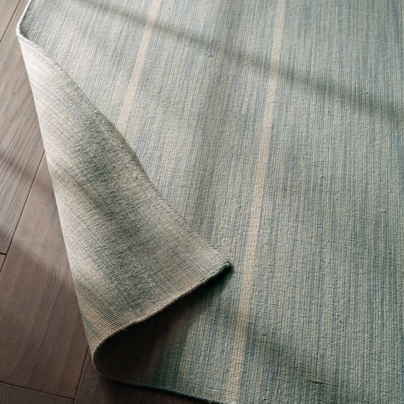Coastal Shores Wool Striped Area Rug, Rectangle 6' x 9'