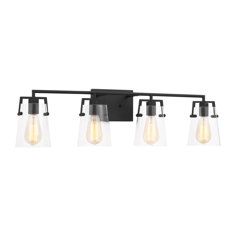 Crofton Vanity Light, Midnight Black, 4