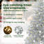 vidaXL Christmas Tree with 300 LEDs with Stand Silver PET-1402207882