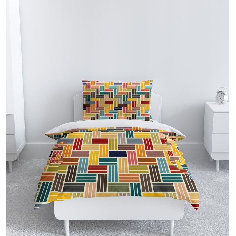 Abstract Duvet Cover, King Duvet Cover + 2 King Shams