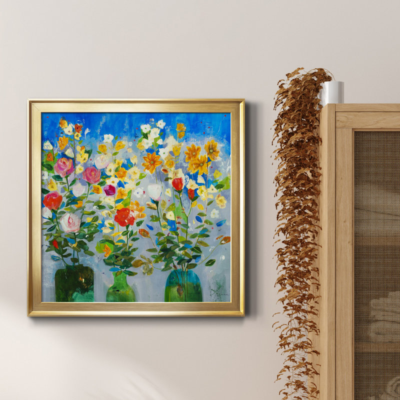 «Debout» - Reproduction d'art sur toile encadrée, H 17,5 po x l 17,5 po x P 1,5 po, Cadre noir