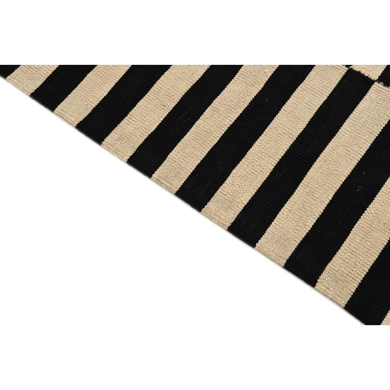 Tapis noir et blanc Orta