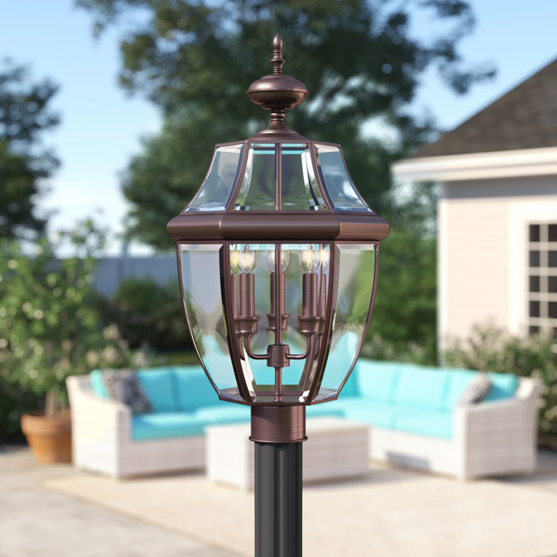 Jayde Beveled Lantern Head, Aged Copper