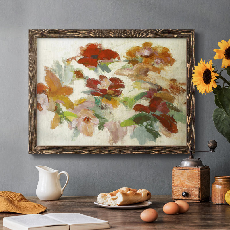 Floral Impressions V1, reproduction d'art sur toile, Noyer, H 14 po x l 20 po x P 1,5 po