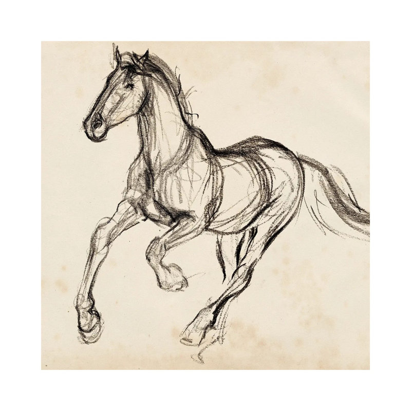 Gestural Apaloosa I by Jennifer Paxton Parker - Wrapped Canvas Print, 30.48 cm H x 30.48 cm W