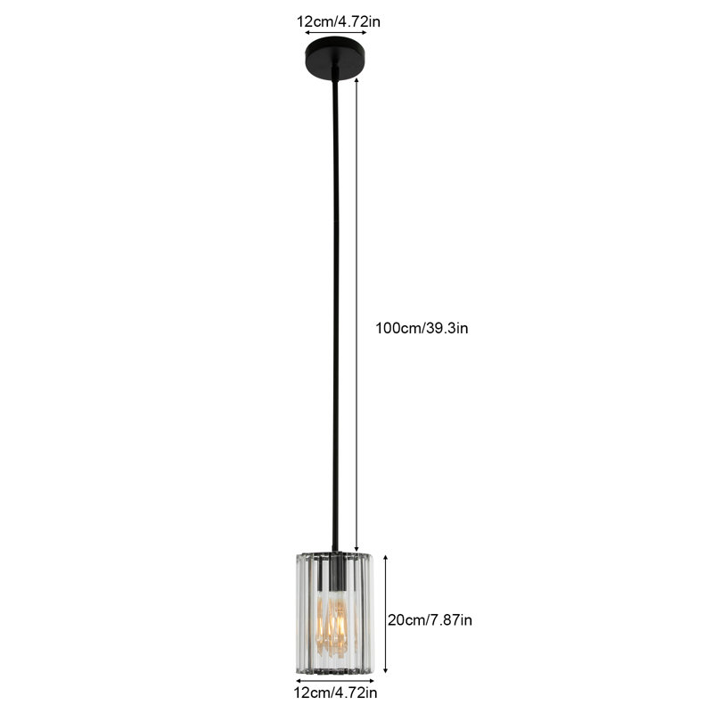 Luminaire suspendu 3 lumières Deiontae