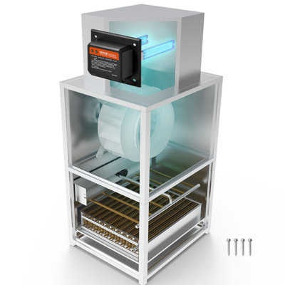Purificateur d'air CVC pour toute la maison, lumière UV 18W 7 pouces dans un conduit pour les systèmes de climatisation