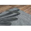 Tapis rectangulaire ivoire / gris touffeté à la main à motif floral recyclé Aurick-1079068336