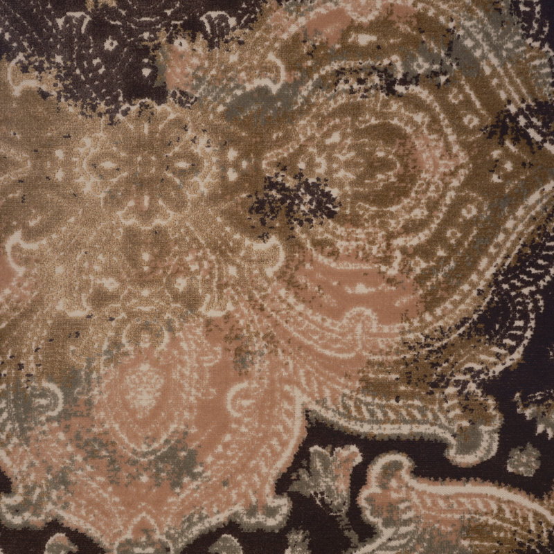 Kashmir Large Scale Frame Cut Fabric, Twilight