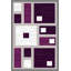 Tapis mauve / gris Costanza