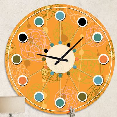 Horloge murale rétro Mid-Century