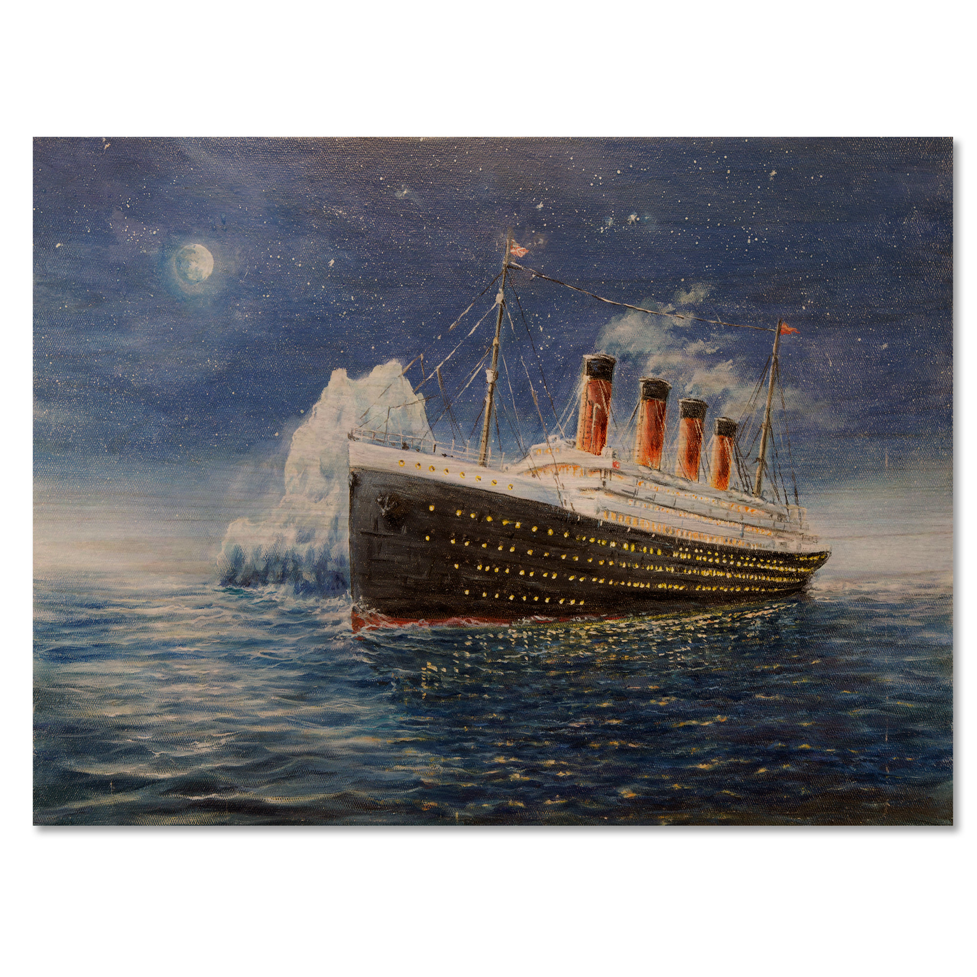 Old Modern Handicrafts X-Large Titanic Painted Model Boat