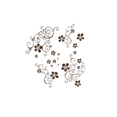 Plants & Flowers Non-Wall Damaging Wall Decal