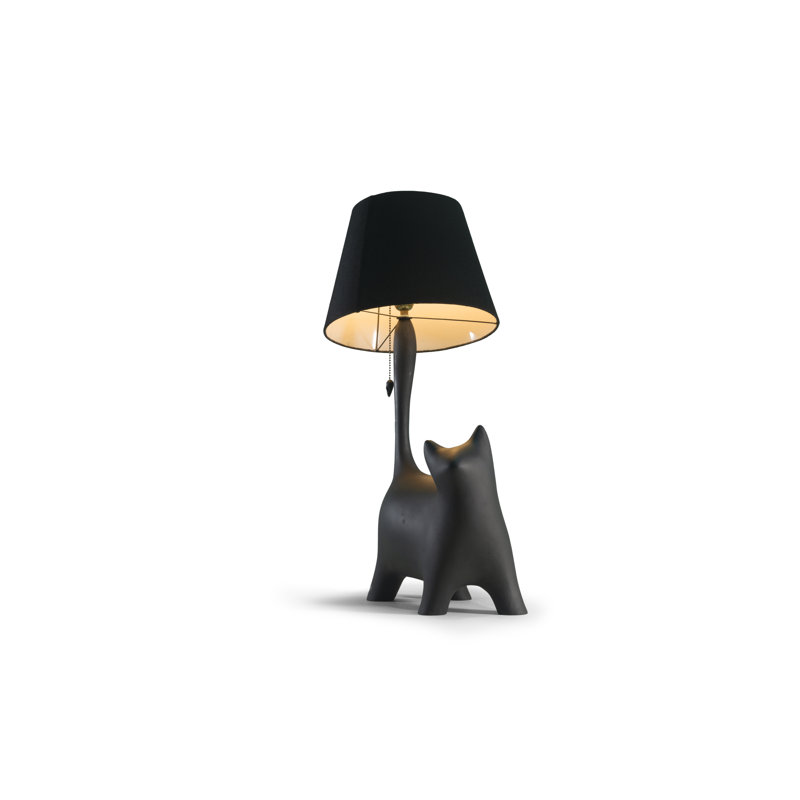 Cat With A Hat Table Lamp, Black