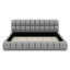 Très grand lit plateforme tapissier, lit bas avec tête de lit en tissu épais, cadre de lit au sol avec structure solide-615384925