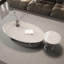 Table basse simple en marbre ovale-122914006