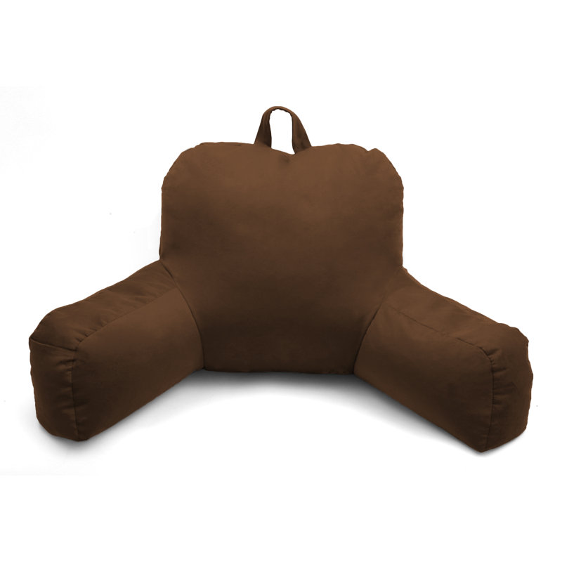 Coussin en microsuède, Marron foncé
