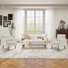 65" W Loveseat Sofa With 2 Armchair Accent Chair Tufted Upholstered Living Room Set