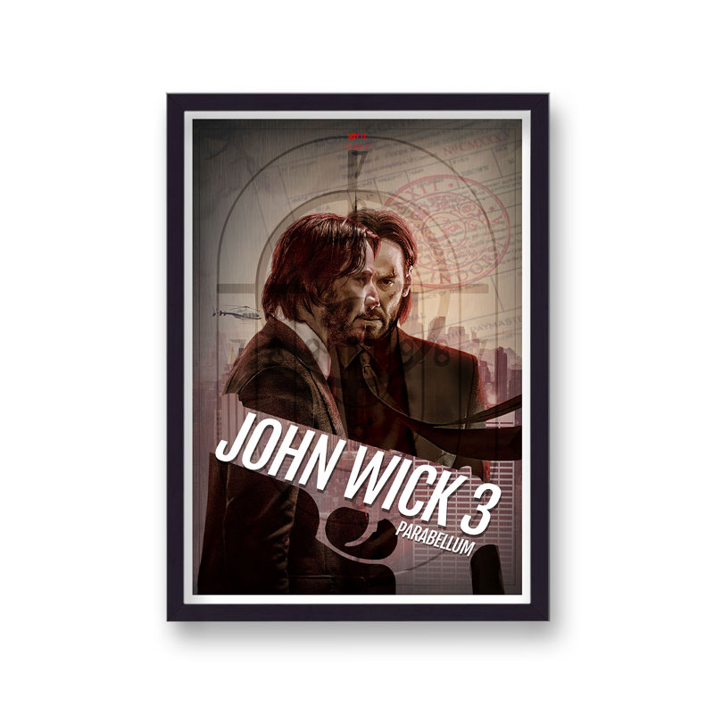 John Wicks 3 Parabellum Reimagined Movie Poster - Single Picture Frame Print