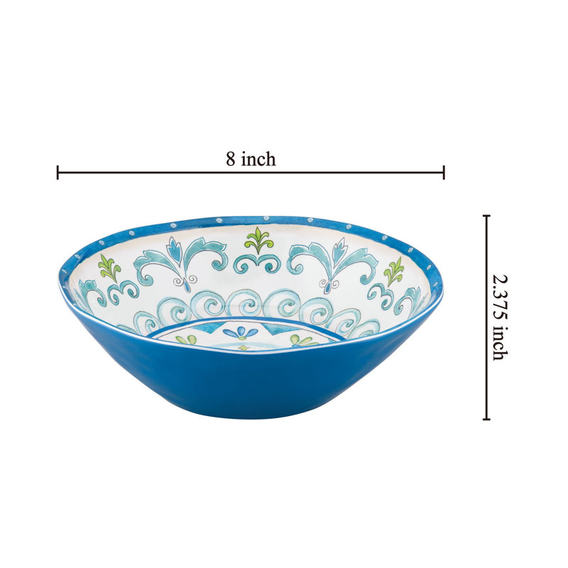 Derf Jewel Medallion Melamine Salad Bowl